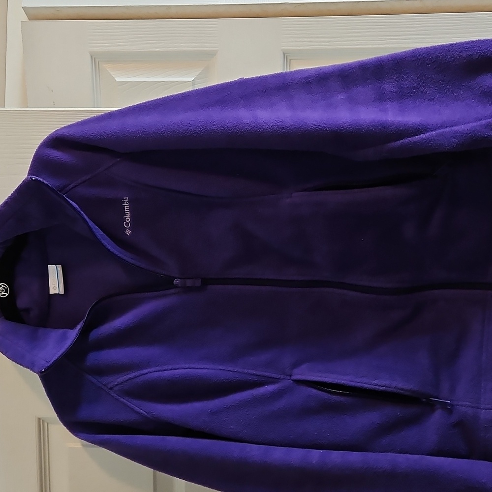 Columbia Rich Purple Fleece Jacket Size M